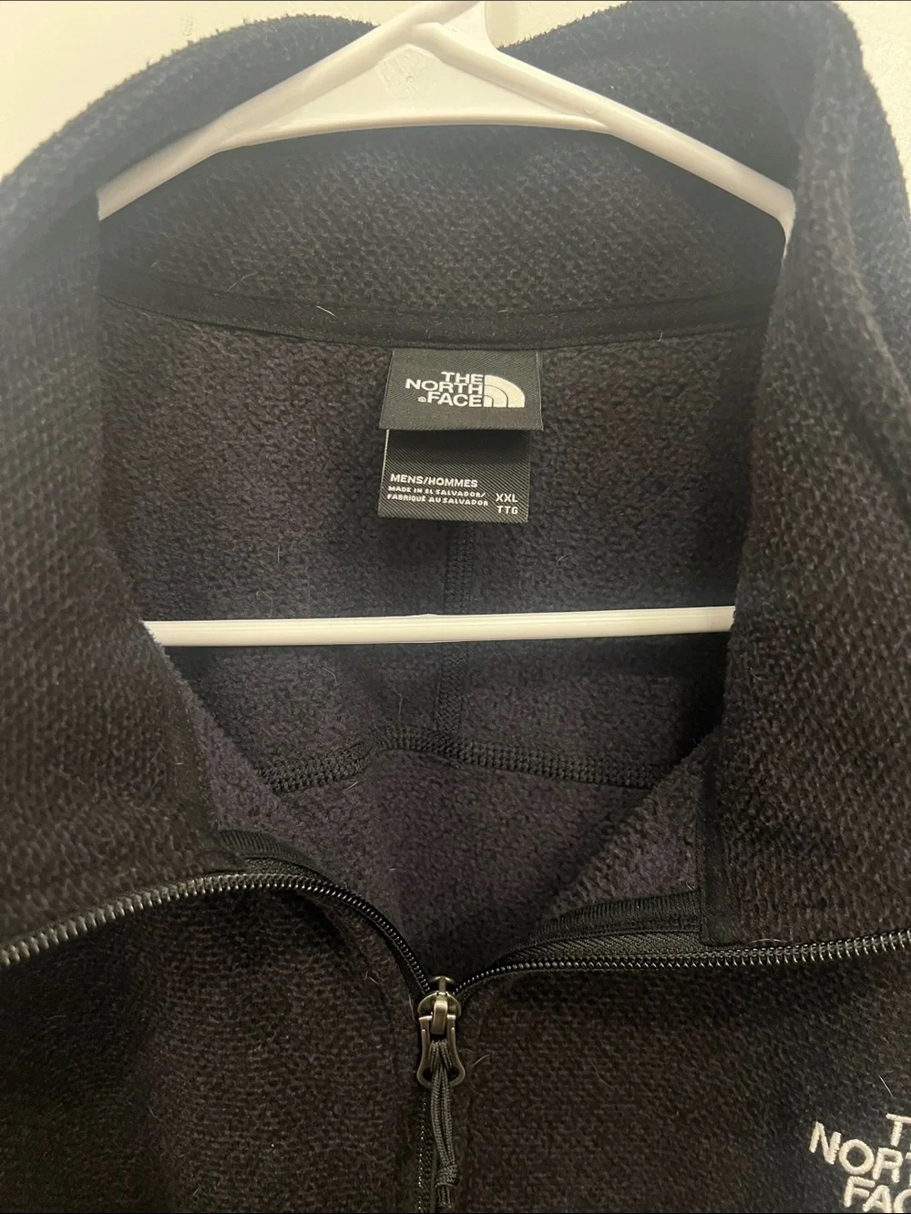 The North Face Men's Black Zip-Up Fleece Pullover